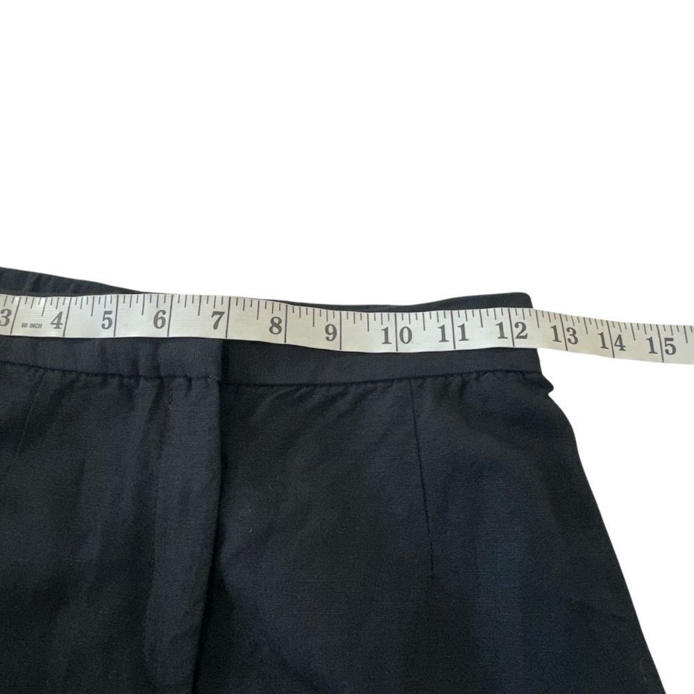 H&M Black Linen Blend Straight Leg Trousers,‎ 2 - Picture 9 of 11